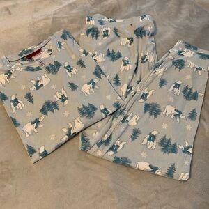 Cozy Blue Pajamas with Polar Bear Print new never worn
